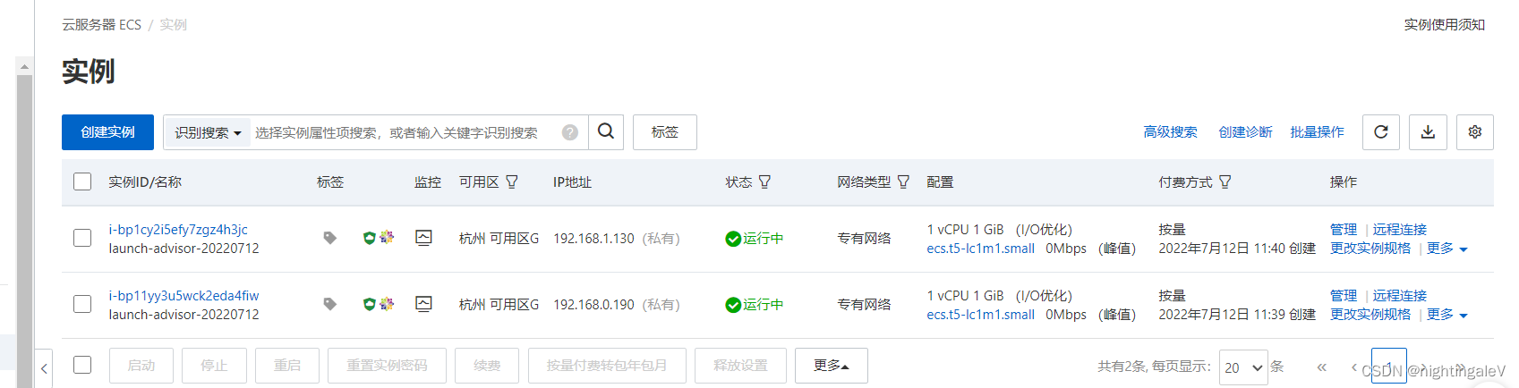 Network and VPC experiment