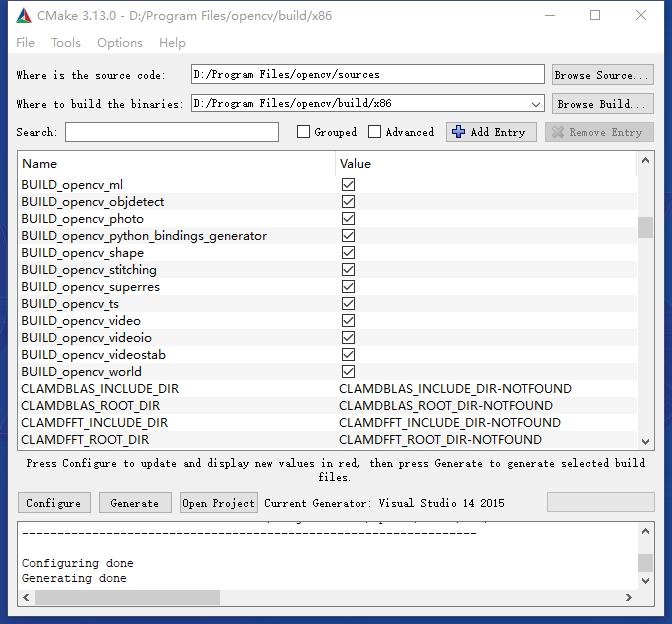 Vs2017 opencv3.4.2 is compiled into x86 through the release version source code