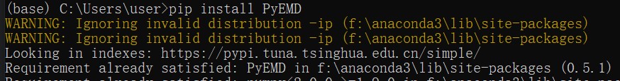 ModuleNotFoundError: No module named ‘PyEMD‘ 解决方法